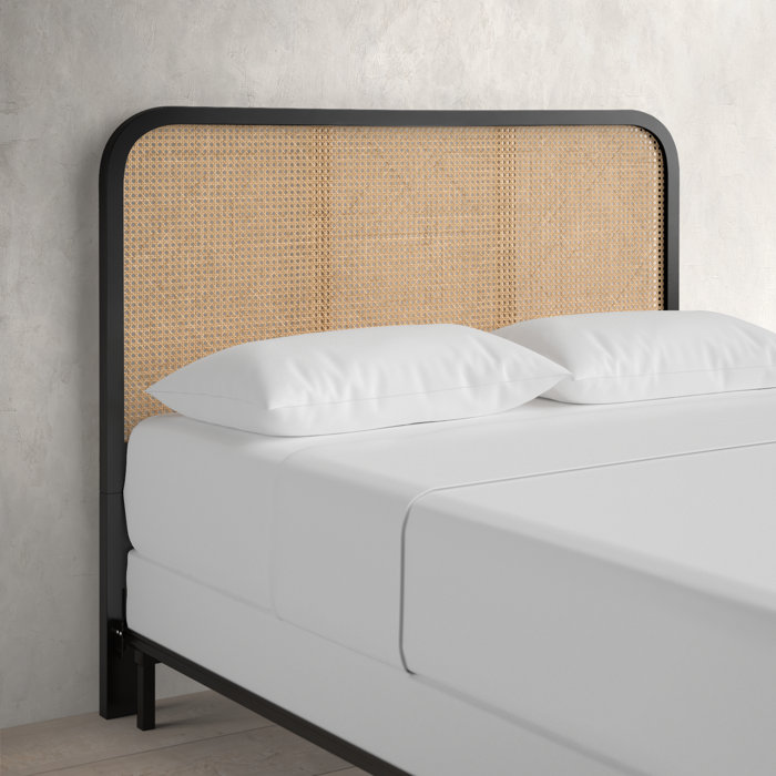 Boone Solid Wood and Cane Headboard & Reviews Birch Lane